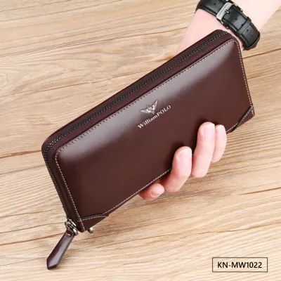 PANACHE DARK BROWN LEATHER WALLET